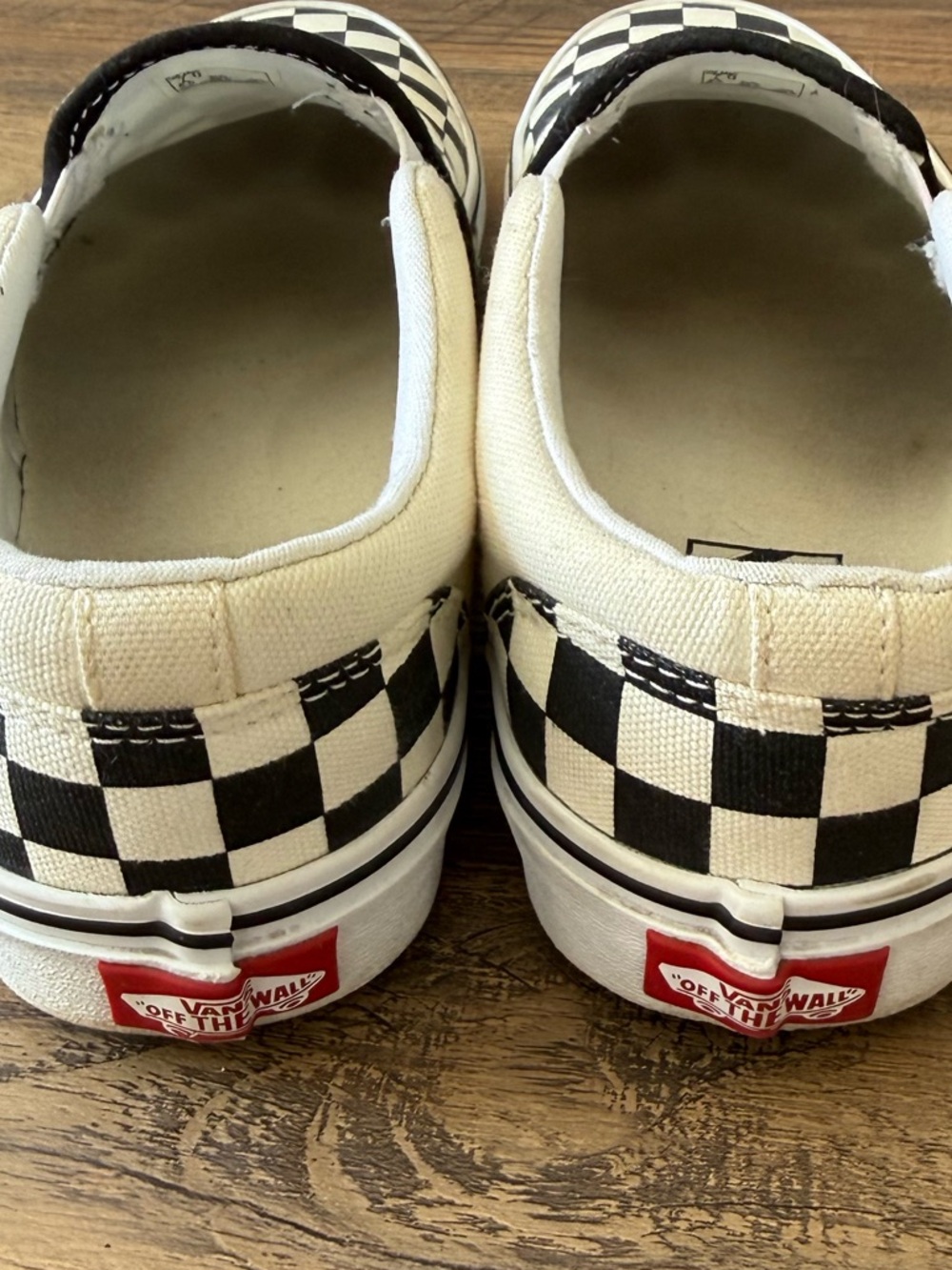 Vans Slip-On Checkerboard Sneakers - Black & White - Picture 4 of 7